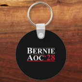 バーニーAoc 2028バーニーサンダースアレキサンドリアコルテスP キーホルダー (正面)