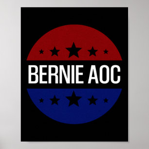 バーニーAoc 2028バーニーサンダースアレキサンドリアコルテスP ポスター
