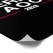 バーニーAoc 2028バーニーサンダースアレキサンドリアコルテスP ポスター (角)