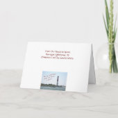 バーネガットライトハウスクリスマスカード シーズンカード (裏面)