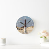 バーネガットライトハウスナンバリング ラウンド壁時計 (ホーム)