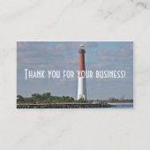 バーネガットライトハウスロングビーチアイランドニュージャージー 名刺 (裏面)