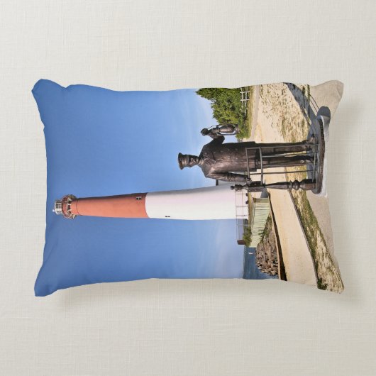 バーネガットライトハウス、ニュージャージーのアクセント枕 アクセントクッション (正面)