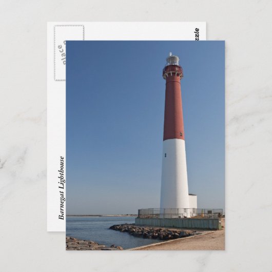 バーネガットライトハウスIIIはがき ポストカード (正面/裏面)