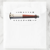 バーネガット灯台 楕円形シール (バッグ)