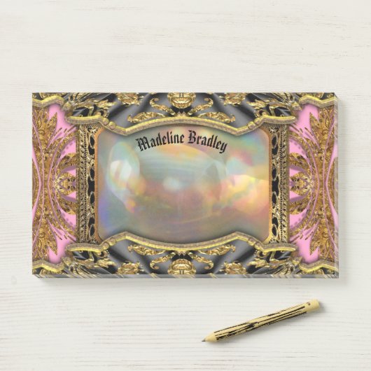 バーネキュー美しいバロック様式モノグラム ポストイット (デスク)