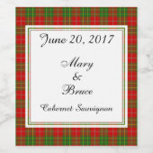 バーネットスコティ結婚ティッシュワインラベル ワインラベル (シングルラベル)