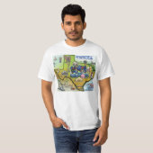 バーネットテキサス州の地図 Tシャツ (正面フル)