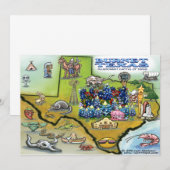 バーネットテキサス州招待状 招待状 (正面/裏面)