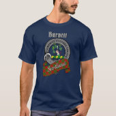 バーネット一族の家紋＆タータン Tシャツ (正面)
