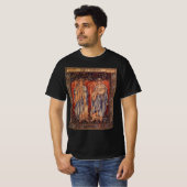 バーネ・ジョーンズによる「称賛の天使（Angeli Laudantes）」 Tシャツ (正面フル)