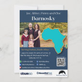 バーノスキーファミリー祈りの言葉カード 招待状 (正面)