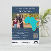 バーノスキーファミリー祈りの言葉カード 招待状 (スタンド正面)