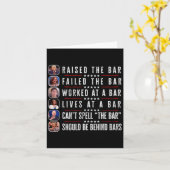 バーハリス失敗トランプPoliticaおもしろいを提起 カード (黄色い花)