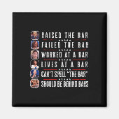 バーハリス失敗トランプPoliticaおもしろいを提起 マグネット (正面)