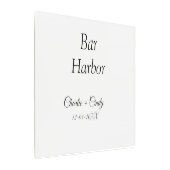 バーハーバーのブライズメイドパーティー ウェディング メタルプリント (アングル)