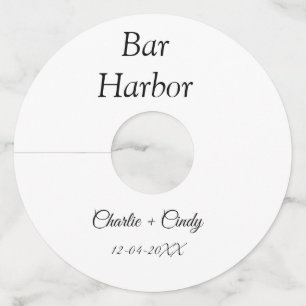 バーハーバーのブライズメイドパーティー ウェディング ワイングラスタグ