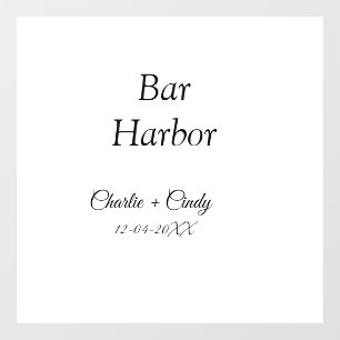 バーハーバーの独身最後の夜の花嫁の友達ウェディングa ウィンドウサイン