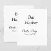 バーハーバーの独身最後の女友達パーティー ウェディング (正面/裏面)