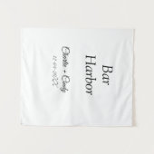 バーハーバーの独身最後の女友達パーティー ウェディング アテンダー タペストリー (正面(横))