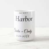 バーハーバーの独身最後の女友達パーティー 花嫁の友人 結婚式a モーフィングマグカップ (中央)