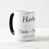 バーハーバーの独身最後の女友達パーティー 花嫁の友人 結婚式a モーフィングマグカップ (正面左)