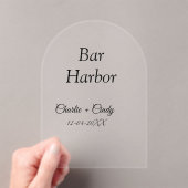 バーハーバーバチェロレッテ結婚ブリーズメイドA アクリル招待状 (インサイチュ (ポータブル))