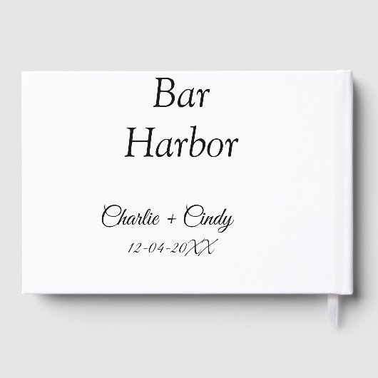 バーハーバーバチェロレッテ結婚ブリーズメイドA ゲストブック (裏面)