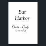 バーハーバーバチェロレッテ結婚ブリーズメイドA テーブルナンバー<br><div class="desc">デザイン</div>