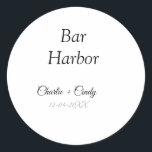 バーハーバーバチェロレッテ結婚ブリーズメイドA ラウンドシール<br><div class="desc">デザイン</div>