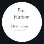 バーハーバーバチェロレッテ結婚ブリーズメイドA ラウンドシール<br><div class="desc">デザイン</div>