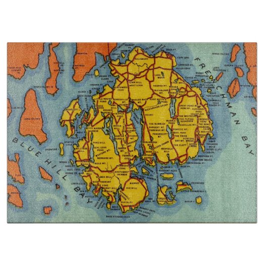 バーハーバーマウントデザートアイランド カッティングボード (正面)