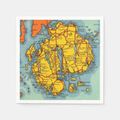 バーハーバーマウントデザートアイランド スタンダードカクテルナプキン (正面)