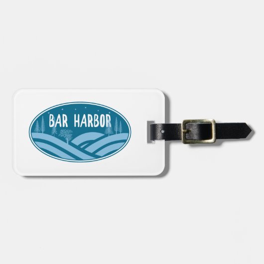 バーハーバーメインアウトドア ラゲッジタグ (正面横)