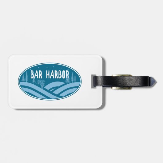 バーハーバーメインアウトドア ラゲッジタグ (裏面横)