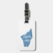 バーハーバーメインウッドグレイン ラゲッジタグ (正面縦)