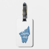 バーハーバーメインウッドグレイン ラゲッジタグ (裏面縦)