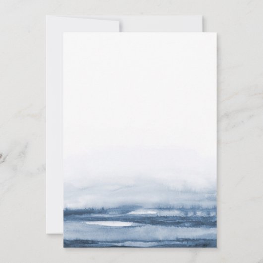 バーハーバーメインエレガントマップネ結婚ヴィズ 招待状 (裏面)