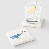 バーハーバーメインクジラ ストーンコースター (横)