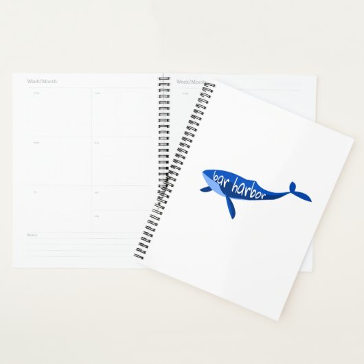 バーハーバーメインクジラ プランナー手帳 (ディスプレー)