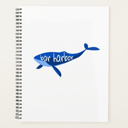 バーハーバーメインクジラ プランナー手帳 (正面)