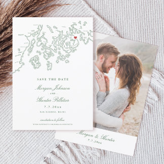 バーハーバーメインマップハンターグリーンフォト セーブザデート