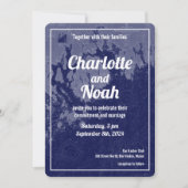 バーハーバーメインヴィンテージマップ結婚式招待状 招待状 (正面)