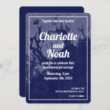 バーハーバーメインヴィンテージマップ結婚式招待状