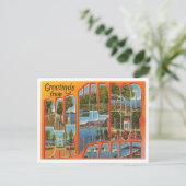 バーハーバー、メインヴィンテージトラベルからの挨拶 ポストカード (スタンド正面)