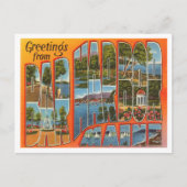 バーハーバー、メインヴィンテージトラベルからの挨拶 ポストカード (正面)