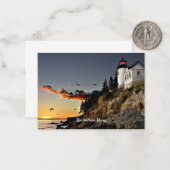 バーハーバー、メイン風光明媚な写真 ノートカード (正面/裏面インサイチュ)