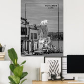 バーハーバー、メイン ポスター (ホームオフィス)