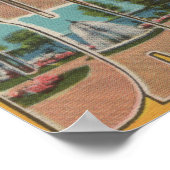 バーハーバー，メイン – ラージレターシーン ポスター (角)