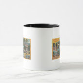 バーハーバー,メイン – ラージレターシーン マグカップ (中央)